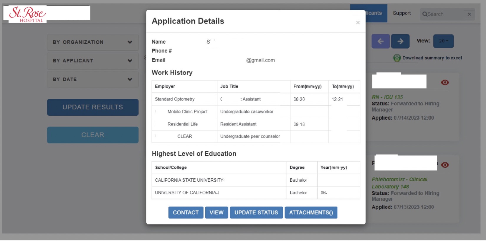 screenshot of Smart Hires